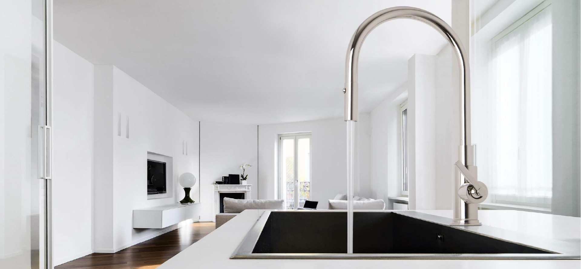 Cucina, Dettaglio lavandino e paraschizzi in piastrelle - Contemporary -  Kitchen - Rome - by 02A Studio, Architettura & Design